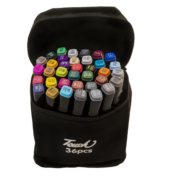 Urban Art Dual Tip Permanent Art Markers - 36 Assortment Colours