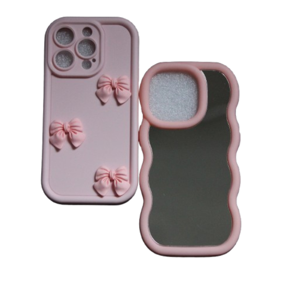 2 covers compatible with the iPhone 13/ 13pro/ 14/ 14pro/ 15/ 15pro - Pink