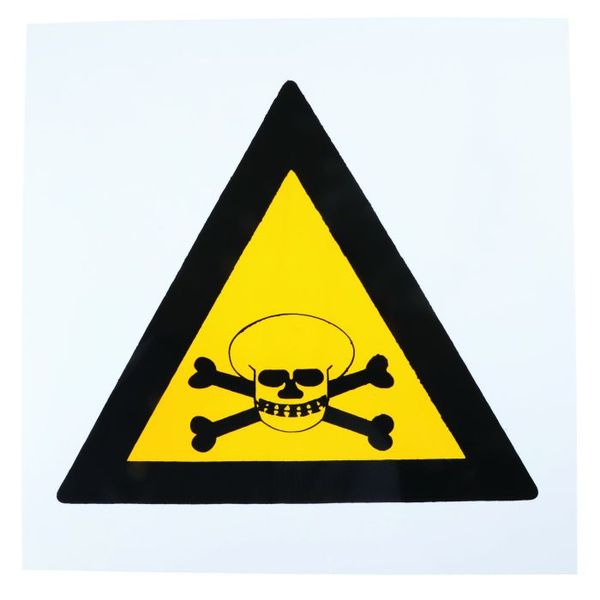 Plastic Poisonous Warning Sign 290 x 290mm WW5