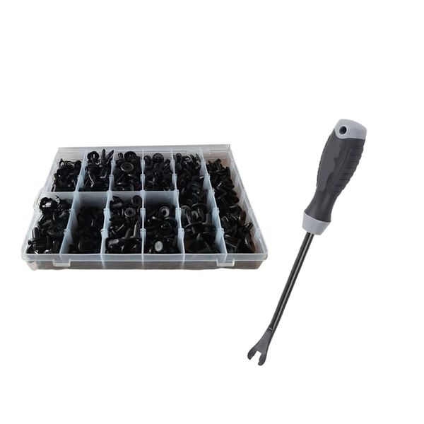 280 Piece of Retainer Clips kit with a 10''/265mm Fastener Removal Tool
