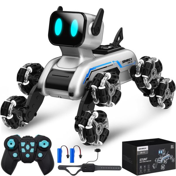 Robot Dog RC Stunt Car Toys -Birthday Gift for Kids Boys Girls