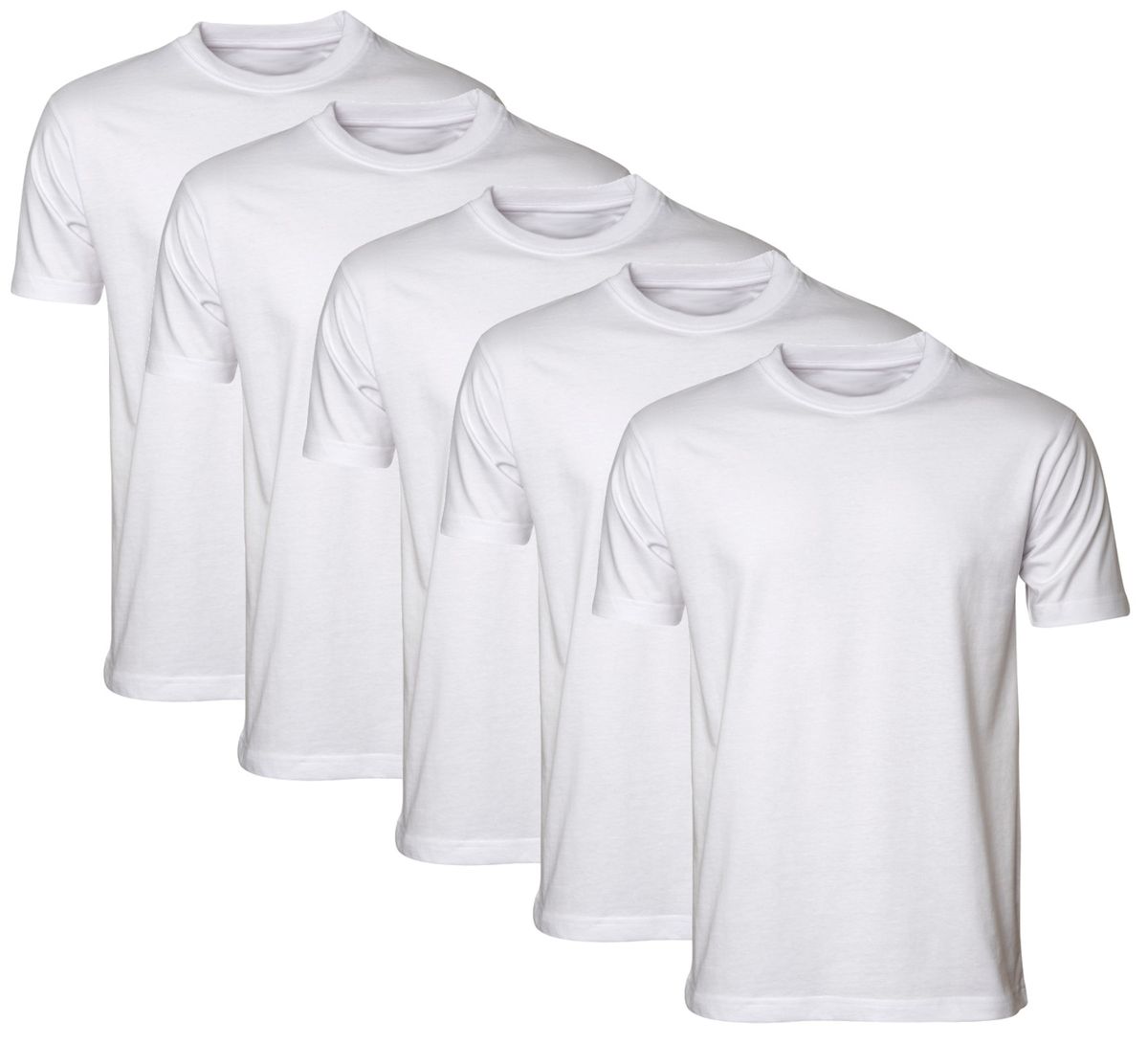 PepperST Unisex T-Shirt - White (5 Pack) | Shop Today. Get it Tomorrow ...