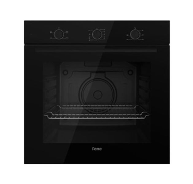 Ferre 60cm 4 Function Electric Built in Oven Black Glass- FBBO401