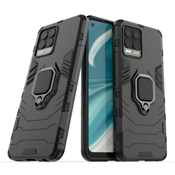 Phone Case compatible with Oppo Realme 8 Shockproof Bumper with Holder