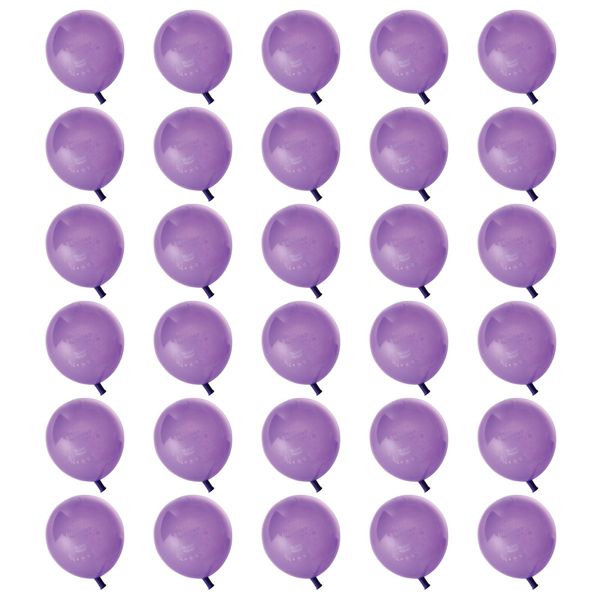 Purple Happy Birthday Helium Balloons 30Pc image