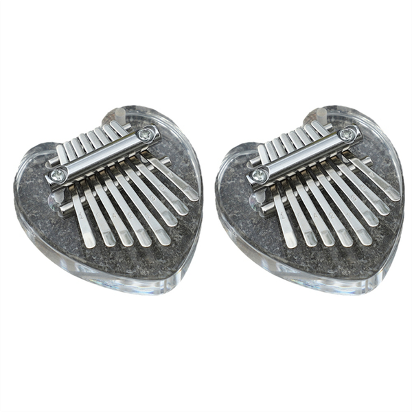 Transparent Crystal Kalimba Finger Piano Instrument love