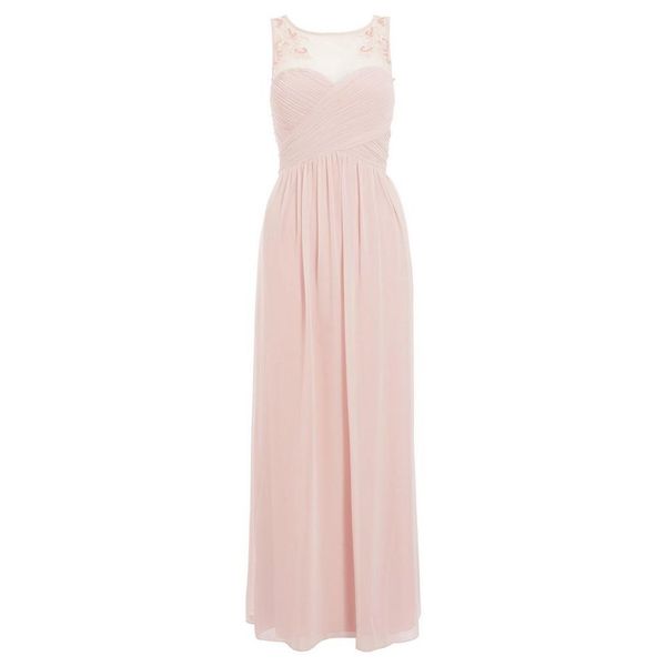 Quiz Ladies Sweetheart Maxi Dress - Pale Pink