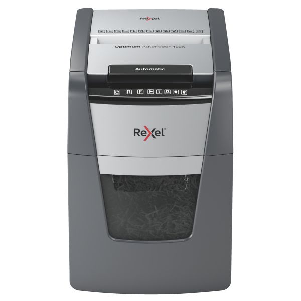 Rexel Optimum AutoFeed+ 100X Automatic Cross Cut P4 Paper Shredder