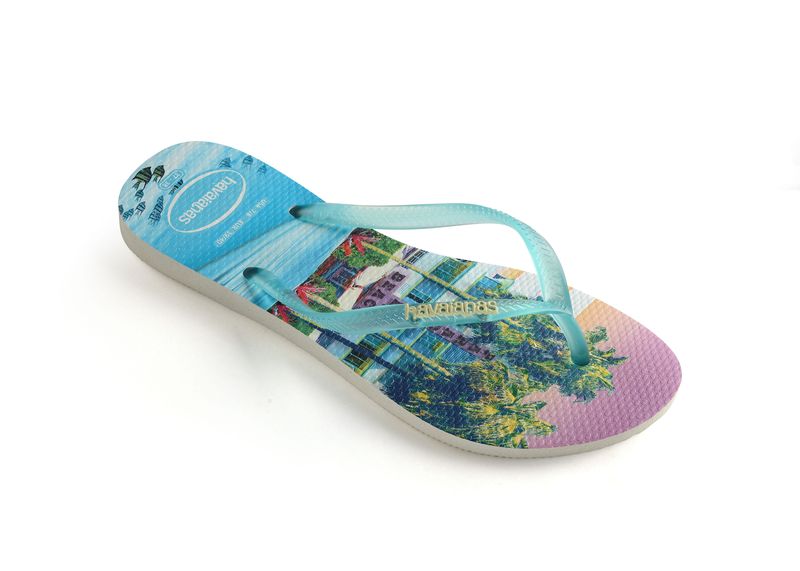 Havaianas Slim Paisage White / Light Green