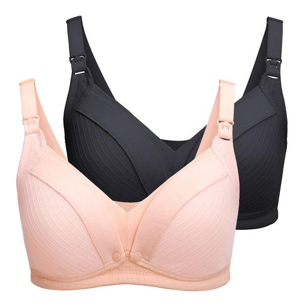 Unicoo Pack Of 2 - C Cup - Pink &amp; Black image