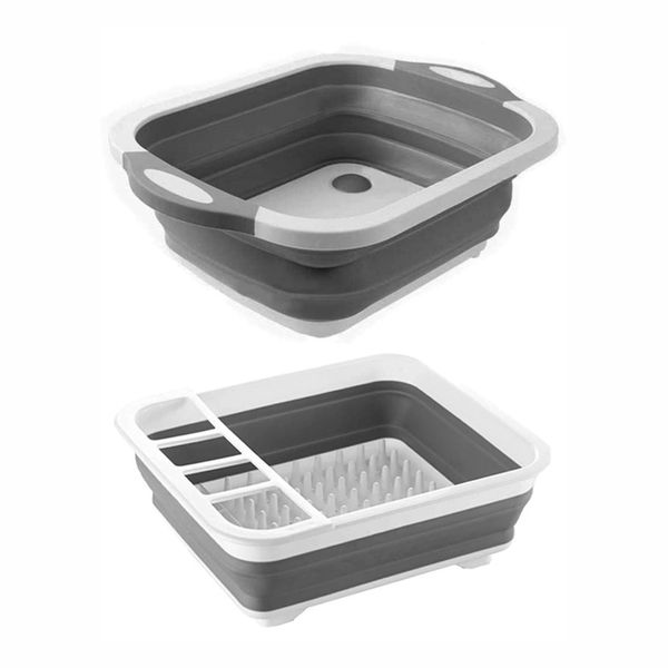 Collapsible Basin &amp; Dish Rack Combo