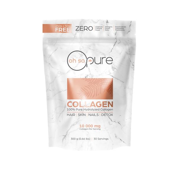 Oh So Pure - 100% Hydrolyzed Collagen Peptides - Bovine - Powder - 300g