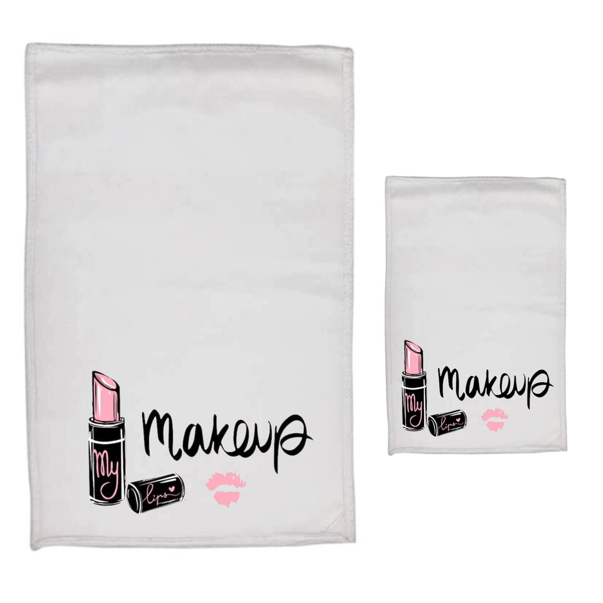 Makeup - White Polyester Hand & Face Towel