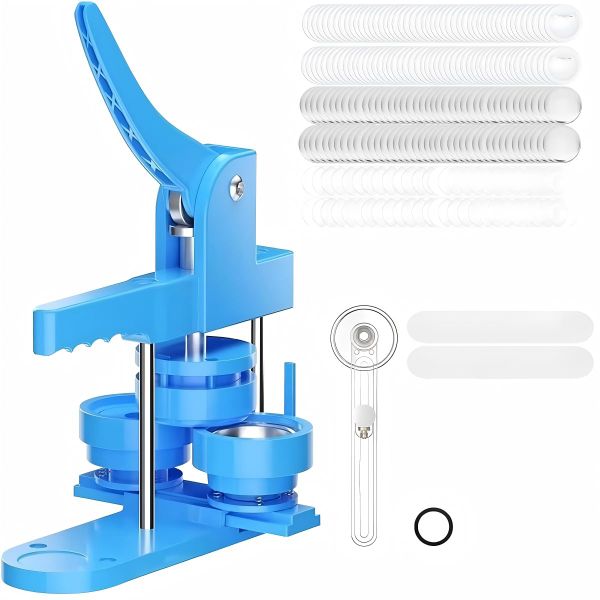 58mm Badge Press Maker Machine with Supplies for Easy DIY Craft