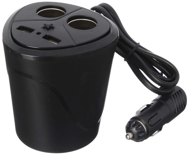 Olesson Vehicle Cigarette Lighter Socket Charger with 2 USB Ports