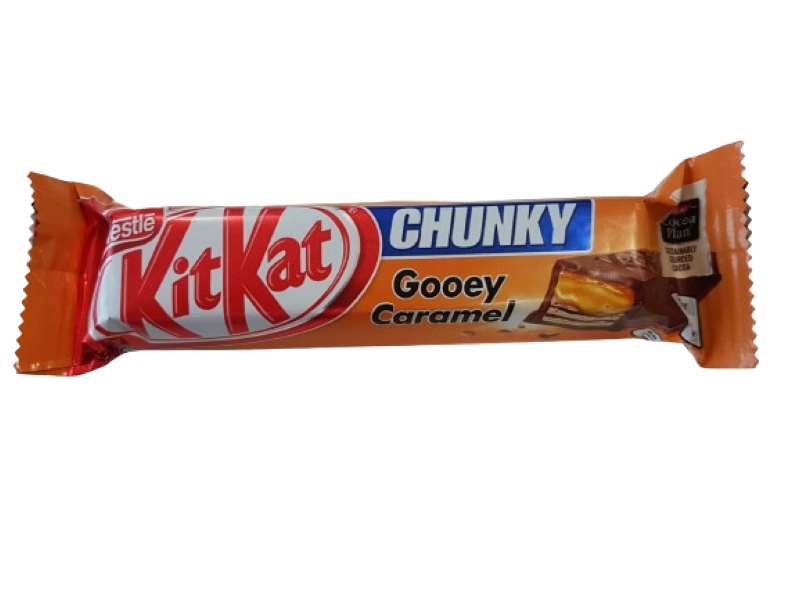 Kit Kat Chunky Gooey Caramel Flavoured Chocolate Bar Sweet - 48g