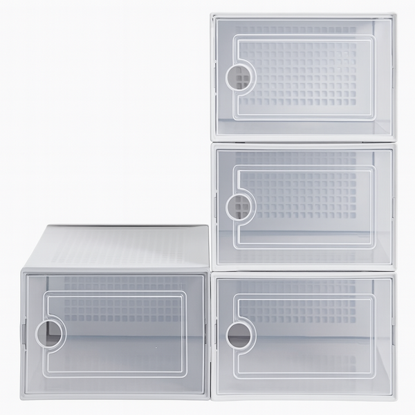 Mini Shoe Organizer - 4 Drawer, Lightweight, Durable