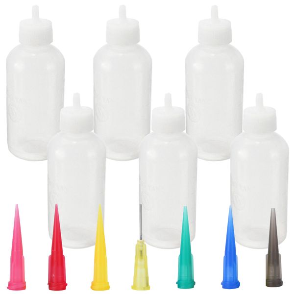 Kitchen Craft 6-Piece Squeeze with 7-Piece Bottle Head - Jumbo Pack