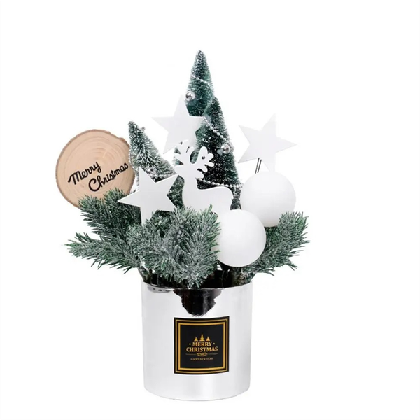 Artificial Pot Christmas Tree Desktop Miniature Christmas Trees