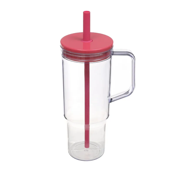 Large Capacity 40oz Tumbler with Handle and Straw