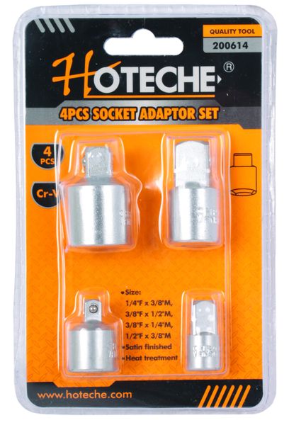 Hoteche 4 Piece Socket Adaptor Set