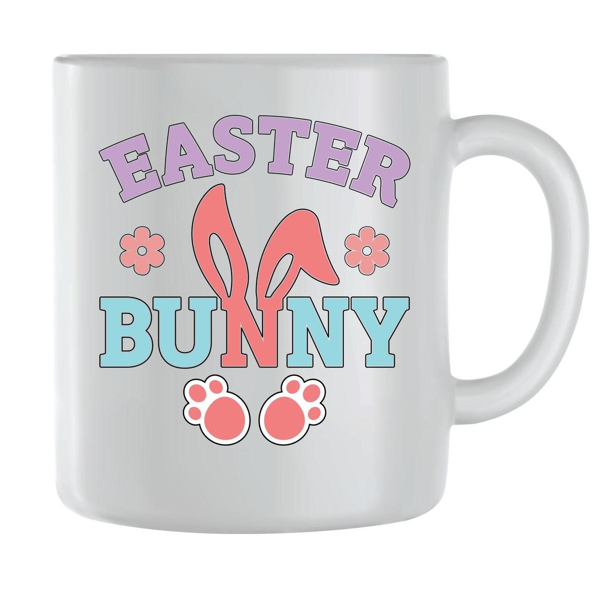 Bunny Feet Coffee Mugs for Men Women Trendy Easter Graphic Cups Present ...