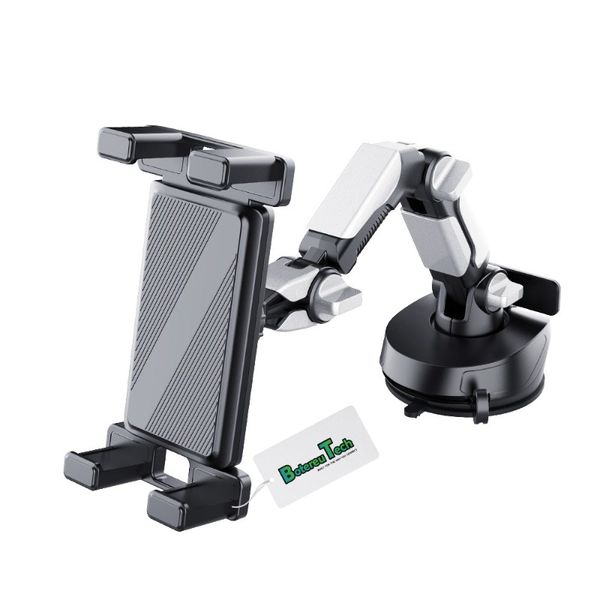 BotereuTech Car Tablet Phone Mount Adjustable Arm Suction Holder