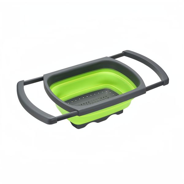 Collapsible Silicone Strainer Basket Food Drainage Plastic Filter Basket