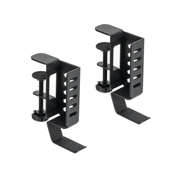 Desk Side Vertical Laptop Stand No Drill Laptop Desktop Mount Black