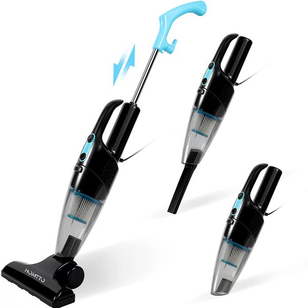 HOMTTO 400W Upright Stick Vacuum Cleaner - Bagless, 6m Corded