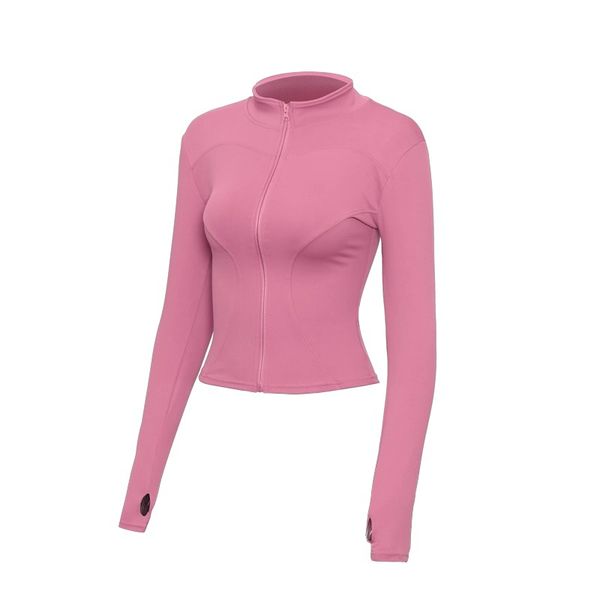 High Elastic Yoga Sports Jacket - Magenta Pink