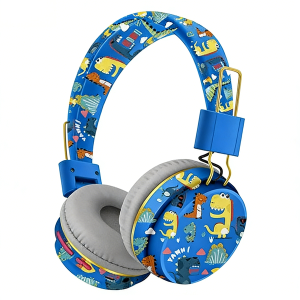 Italian Cartoon Pattern Children And Student Over-Ear Bluetooth Headphones