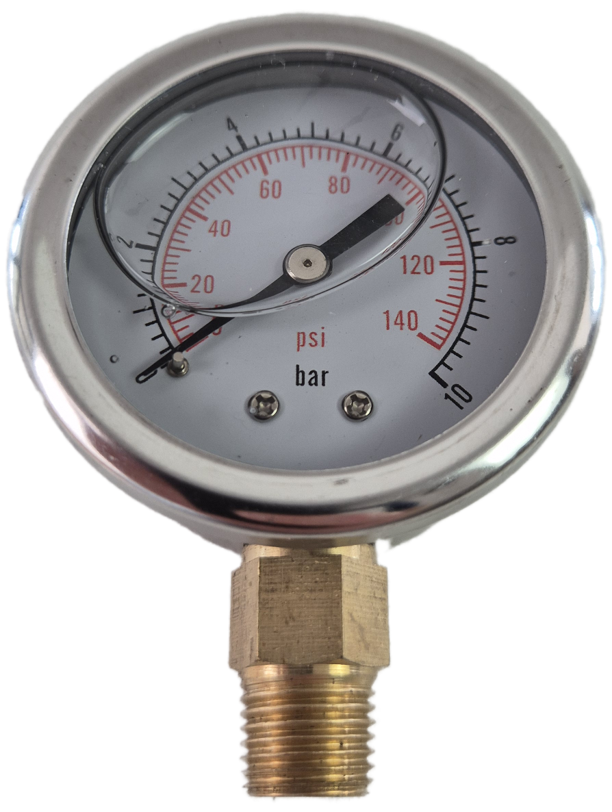 Glycerin water pressure gauge
