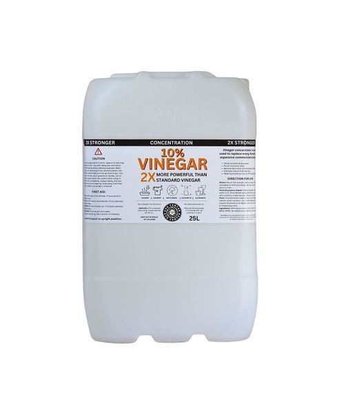 10% Vinegar Concentrate | Window Cleaner | 25L Drum