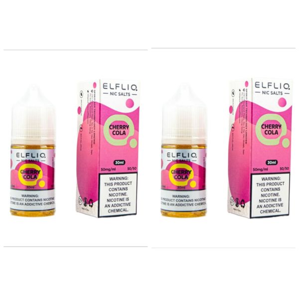 Elf Bar ELFLIQ E-Liquid 30ml Nic Salt 5% - Cherry Cola (Pack of 4)