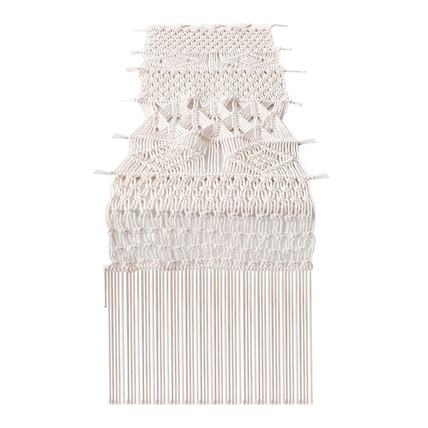 Macrame Table Runner, Boho Wedding Table Decor, Handwoven Vintage