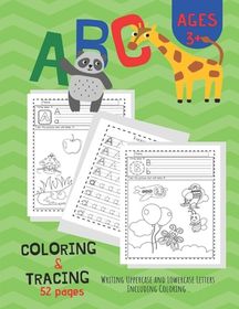 ABC Coloring & Tracing: Alphabet Handwriting Practice workbook for Pre