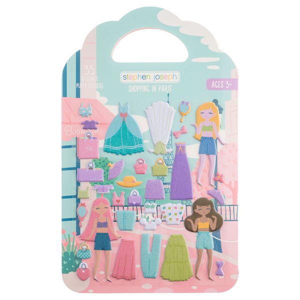Stephen Joseph Reusable Puffy Stickers Shopping in Paris