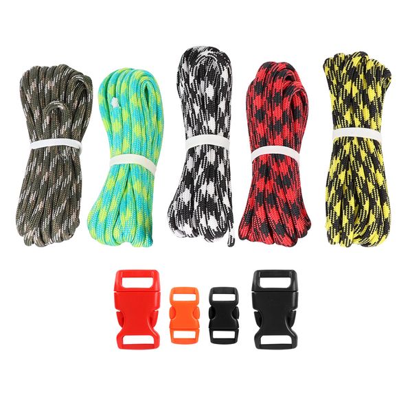 Paracord Bracelet Kit with Plastic Buckle for DIY Crafts