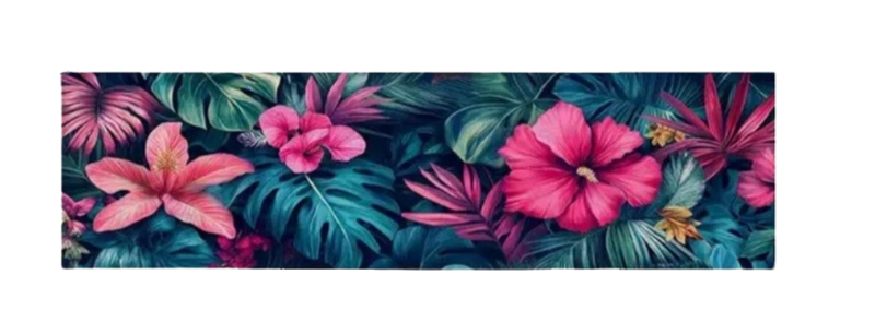 Bright Pink Tropical Table Runner-183cm x 33cm