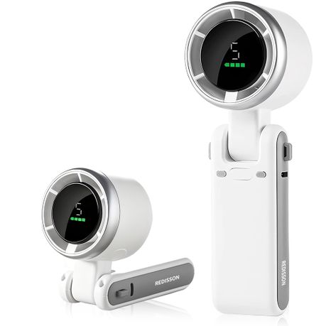 REDISSON Handheld Portable Turbo Mini Fan, USB Rechargeable Travel Neck Fan Image