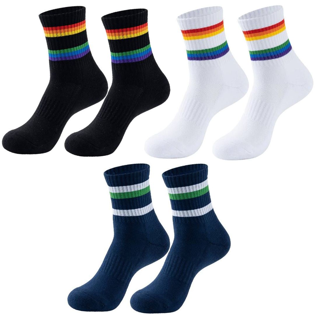 3 Pairs Sport Socks for Kids Anti-Slip Thick Thickened Breathable