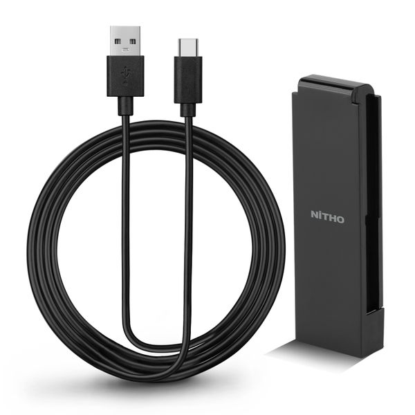 NiTHO Switch Joy-Con Charge Grip with Type-C Cable &amp; Adapter for 2 Joy-Cons