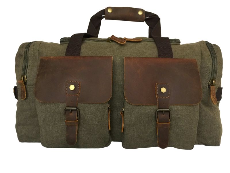 Leather and Canvas Executive Travelling Bag