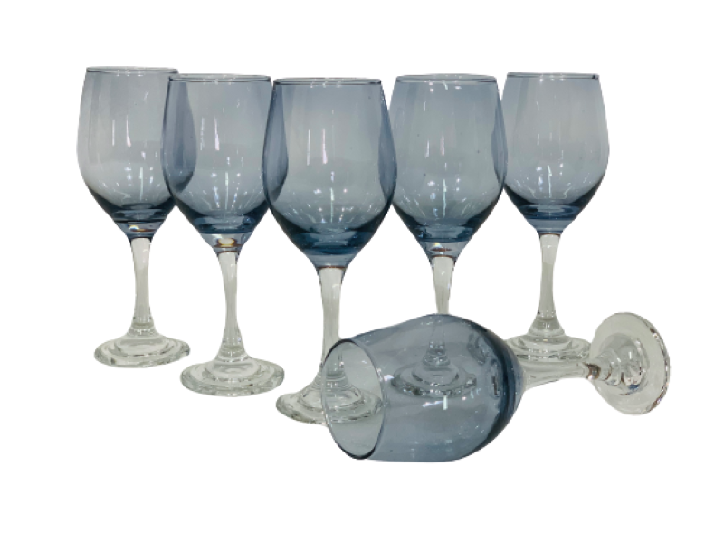 Wine Glasses 310ml 6 Piece Blue Buy Online in South Africa