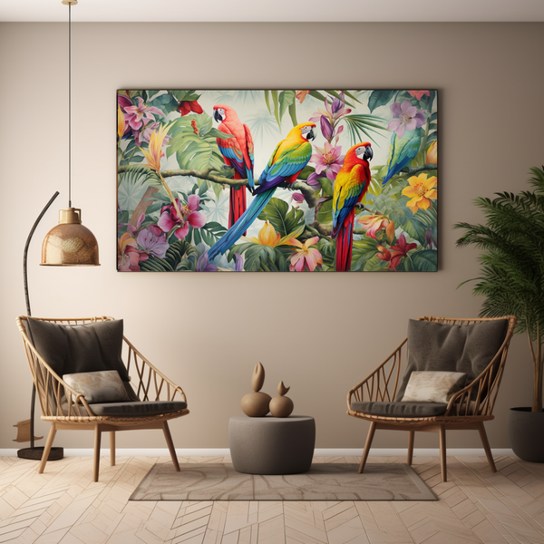 Canvas Wall Art - Birds of Paradise - BK0130