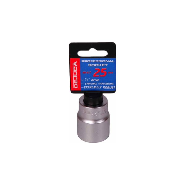 Dejuca - Socket - Cv - Fd - 1/2 Inch drive - 6pt - 25mm - 3 Pack