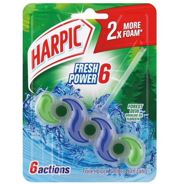Harpic 35g, Fresh Power 6, Toilet Rim Cleaner, Forest Dew