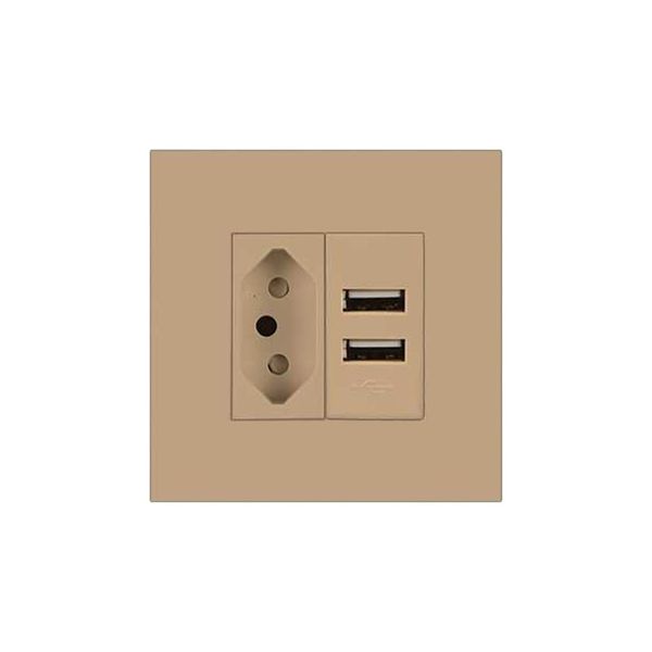 1x N-Type Sa 16A 2x 2.1A Usb 3x3 Champagne Orion