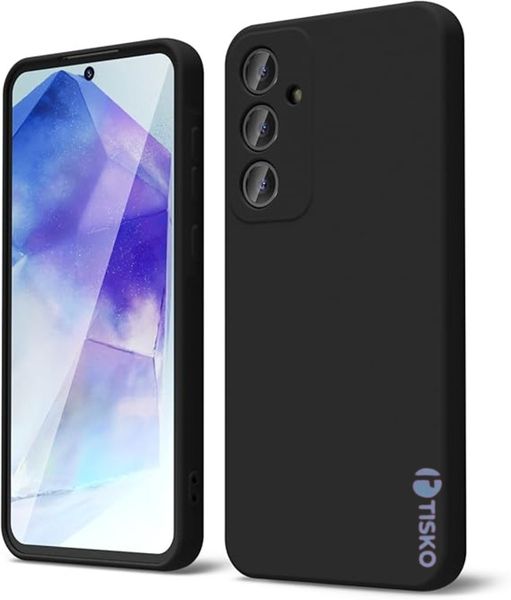 TISKO Soft TPU Silicone Case is Compatible with Samsung Galaxy A34 - Black